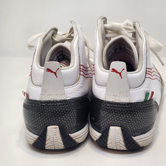 Puma Ferrari Driving Force Mid SF Sneaker Men Size 9 White Leather Athletic Shoe main image 9